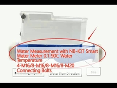 Watermeting met NB-IOT Smart Water Meter 0,1-90C Watertemperatuur 4-M16/8-M16/8-M16/8-M20 Verbindingsbouten